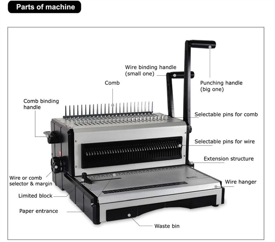 SG-ST2960 Comb and Wire Bindin - огляд і ціна Binding Machine Comb